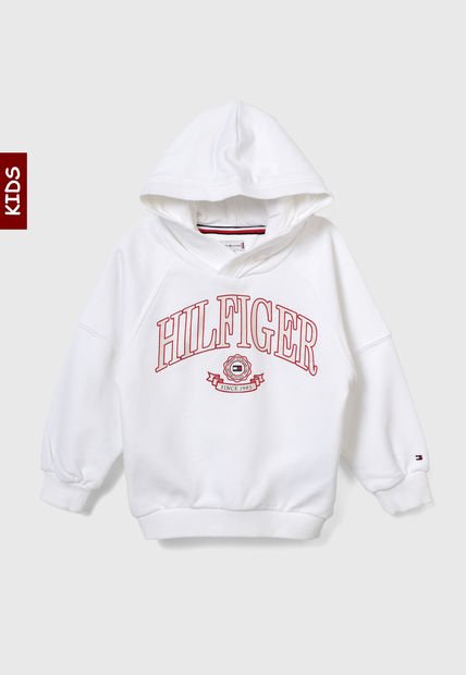 Hoodie Marfil-Rojo-Perla Tommy Hilfiger