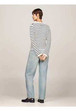 Cárdigan Blanco De Rayas Marineras Tommy Hilfiger