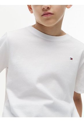 Camiseta Blanca Nantucket De Cuello Redondo Con Logo Tommy Hilfiger