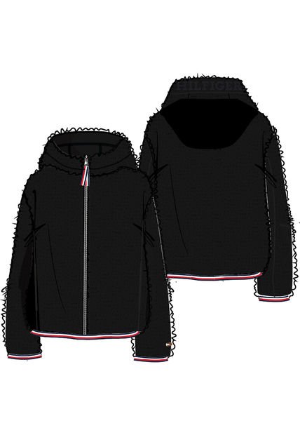 Chaqueta De Peluche Mujer Negro Tommy Hilfiger