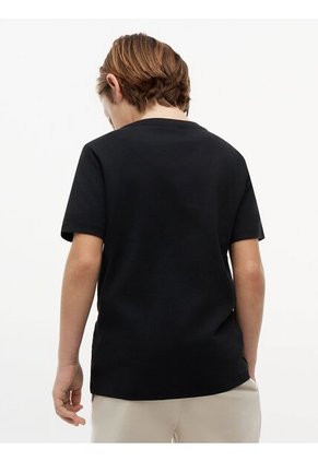 Camiseta Negra Nantucket De Cuello Redondo Con Logo Tommy Hilfiger