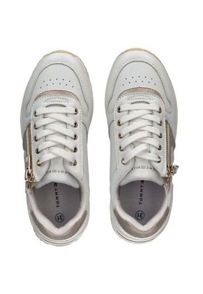 Tenis Deportivas Con Cordones Para Niñas Blanco Tommy Hilfiger
