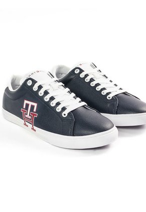 Tenis Con Monograma Hombre Azul Tommy Hilfiger