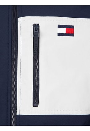 Chaqueta Con Capucha Softshell Hombre Azul Tommy Hilfiger