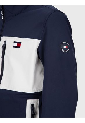 Chaqueta Con Capucha Softshell Hombre Azul Tommy Hilfiger