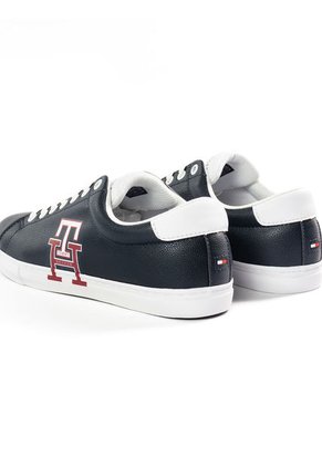 Tenis Con Monograma Hombre Azul Tommy Hilfiger