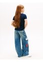Camiseta Multicolor Ringer Con Logo Ondeante Tommy Hilfiger de Tommy Hilfiger