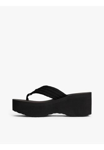 Sandalias Negro Con Plataforma Tipo Cuña Tommy Hilfiger Tommy Hilfiger