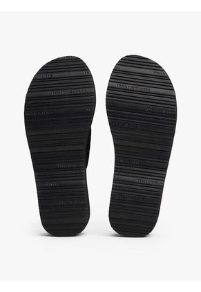 Sandalias Negro Con Plataforma Tipo Cuña Tommy Hilfiger