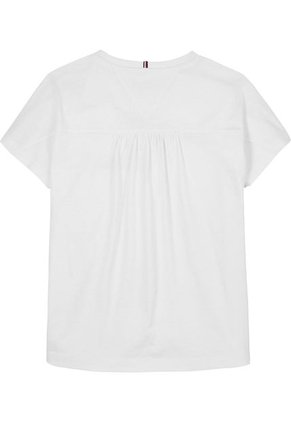 Camiseta Blanca Con Logo Gráfico Para Niña Tommy Hilfiger