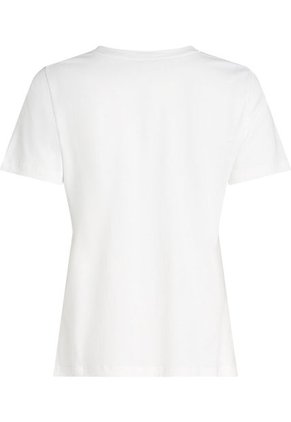 Camiseta Blanca De Corte Regular Con Logo Script Tommy Hilfiger