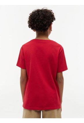 Camiseta Roja Nantucket De Cuello Redondo Con Logo Tommy Hilfiger