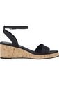 Sandalias Negro De Cuña Media Tommy Hilfiger de Tommy Hilfiger