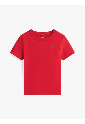 Camiseta Roja Nantucket De Cuello Redondo Con Logo Tommy Hilfiger