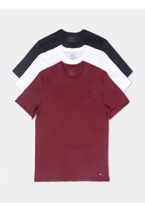 Pack Multicolor De 3 Camisetas De Cuello Redondo Con Logo  Tommy Hilfiger