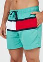 Traje de Baño Verde-Azul-Rojo-Blanco Tommy Hilfiger de Tommy Hilfiger