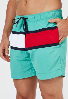 Traje de Baño Verde-Azul-Rojo-Blanco Tommy Hilfiger