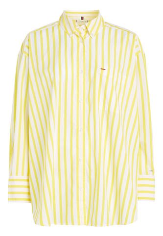 Camisa De Rayas Amarillas De Corte Ancho Tommy Hilfiger Tommy Hilfiger