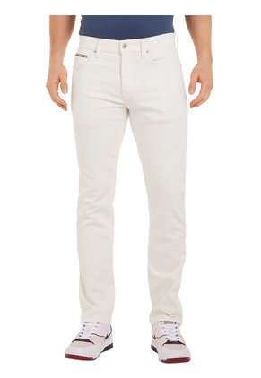 Pantalón Blanco Denton De Corte Recto Tommy Hilfiger