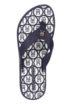 Sandalias Azul Con Tiras De Tejido Trenzado Tommy Hilfiger