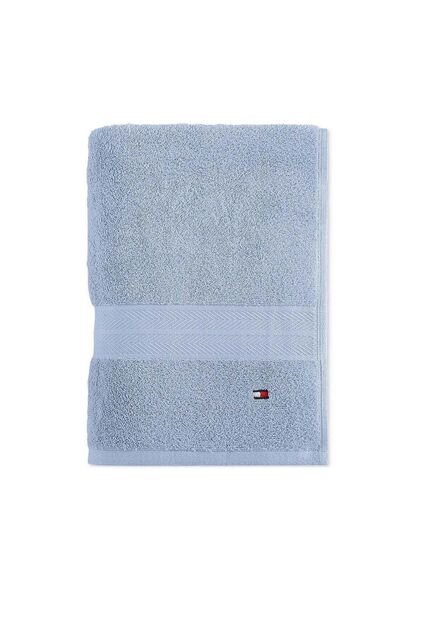 Toalla De Baño Celeste Con Logo Tommy Hilfiger