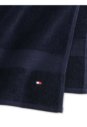 Toalla De Baño Azul Con Logo Tommy Hilfiger