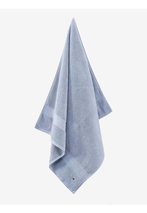 Toalla De Baño Celeste Con Logo Tommy Hilfiger