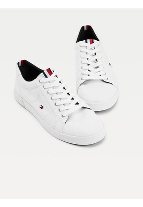 Tenis Iconic Con Panel A Contraste Hombre Blanco Tommy Hilfiger