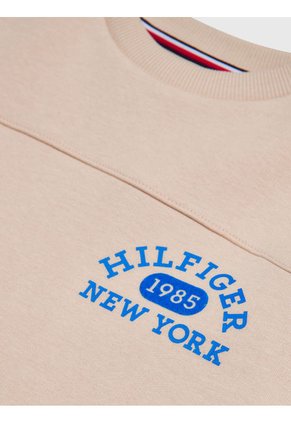 Saco De Niña Cuello Redondo Con Logo Tommy Hilfiger