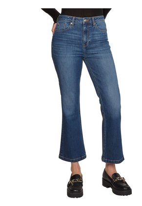 Jeans Azul Con Corte De Pescador Y Con Logo Tommy Hilfiger