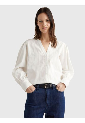 Blusa Con Cuello V Para Mujer Tommy Hilfiger Tommy Hilfiger