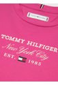 Camiseta De Niña Manga Larga En Punto Con Logo Tommy Hilfiger de Tommy Hilfiger