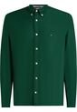 Camisa Verde De Corte Regular Con Logo Bordado Tommy Hilfiger de Tommy Hilfiger