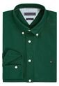 Camisa Verde De Corte Regular Con Logo Bordado Tommy Hilfiger de Tommy Hilfiger
