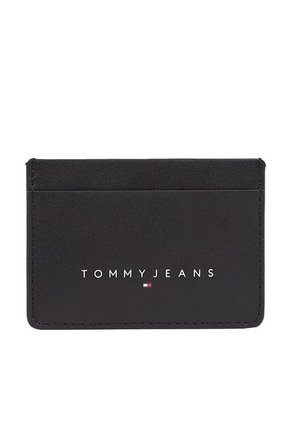 Tarjetero Negro Con Logo Lineal Tommy Hilfiger