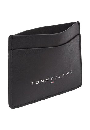 Tarjetero Negro Con Logo Lineal Tommy Hilfiger