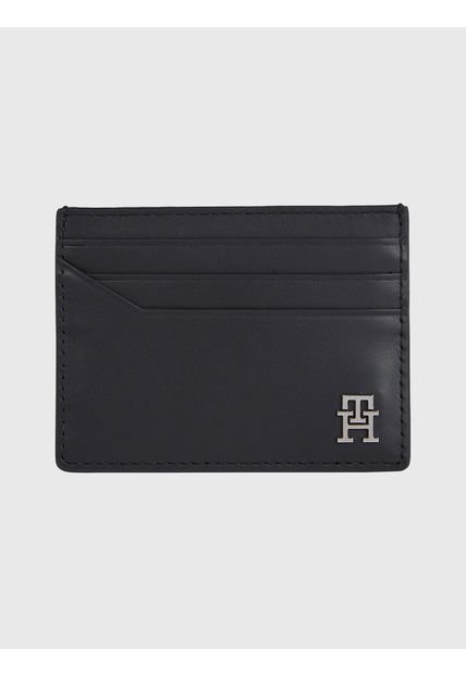 Tarjetero Th Modern Cuero Hombre Negro Tommy Hilfiger