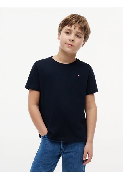 Camiseta Azul Oscuro Nantucket De Cuello Redondo Con Logo Tommy Hilfiger