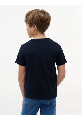 Camiseta Azul Oscuro Nantucket De Cuello Redondo Con Logo Tommy Hilfiger