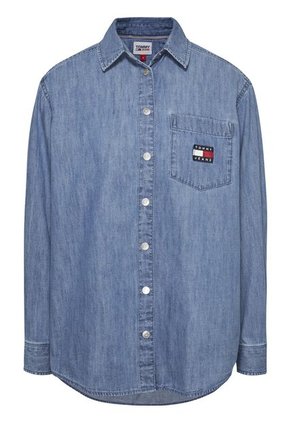 Camisa En Chambray De Corte Boyfriend Mujer Azul Tommy Jeans