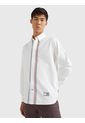Camisa De Rayas En Algodón Oxford Hombre Blanco Tommy Hilfiger de Tommy Hilfiger