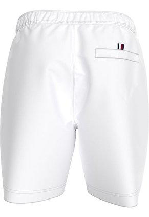 Pantaloneta De Baño Blanca Larga Con Logo Y Cordón En La Cintura Tommy Hilfiger