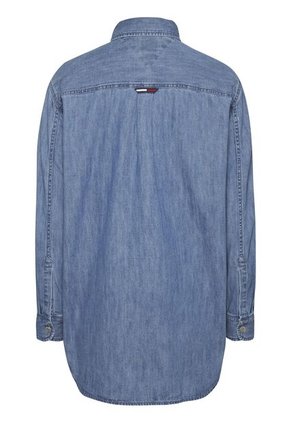 Camisa En Chambray De Corte Boyfriend Mujer Azul Tommy Jeans