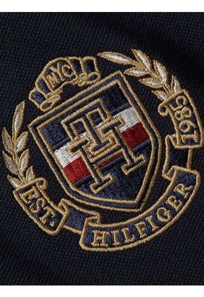 Polo Icons De Corte Slim Con Escudo Hombre Azul Tommy Hilfiger