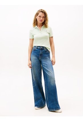 Polo Verde 1985 Collection Slim De Piqué Tommy Hilfiger