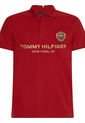 Polo Icons De Corte Slim Con Escudo Hombre Rojo Tommy Hilfiger de Tommy Hilfiger
