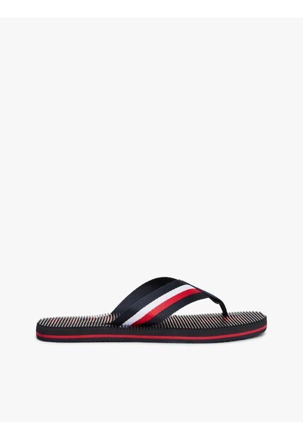 Sandalias Azul Con Logo Y Plantilla De Masaje Tommy Hilfiger
