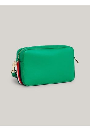 Bolso Verde Bandolera Essential Con Cinta Distintiva Tommy Hilfiger