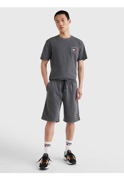 Bermudas Estilo Baloncesto Con Logo Hombre Negro Tommy Jeans