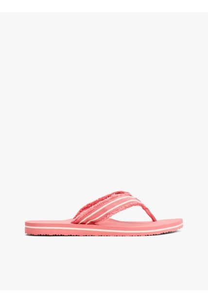 Sandalias Rojo Con Tiras De Textil Trenzado Tommy Hilfiger